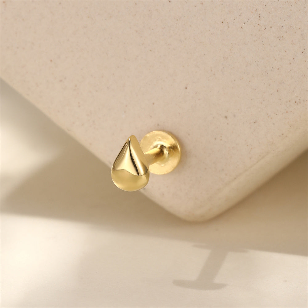 Minimalist CZ Claw-Set Stud Earrings - 925 Sterling Silver for Women, Hypoallergenic