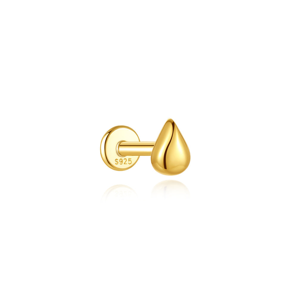 Minimalist CZ Claw-Set Stud Earrings - 925 Sterling Silver for Women, Hypoallergenic
