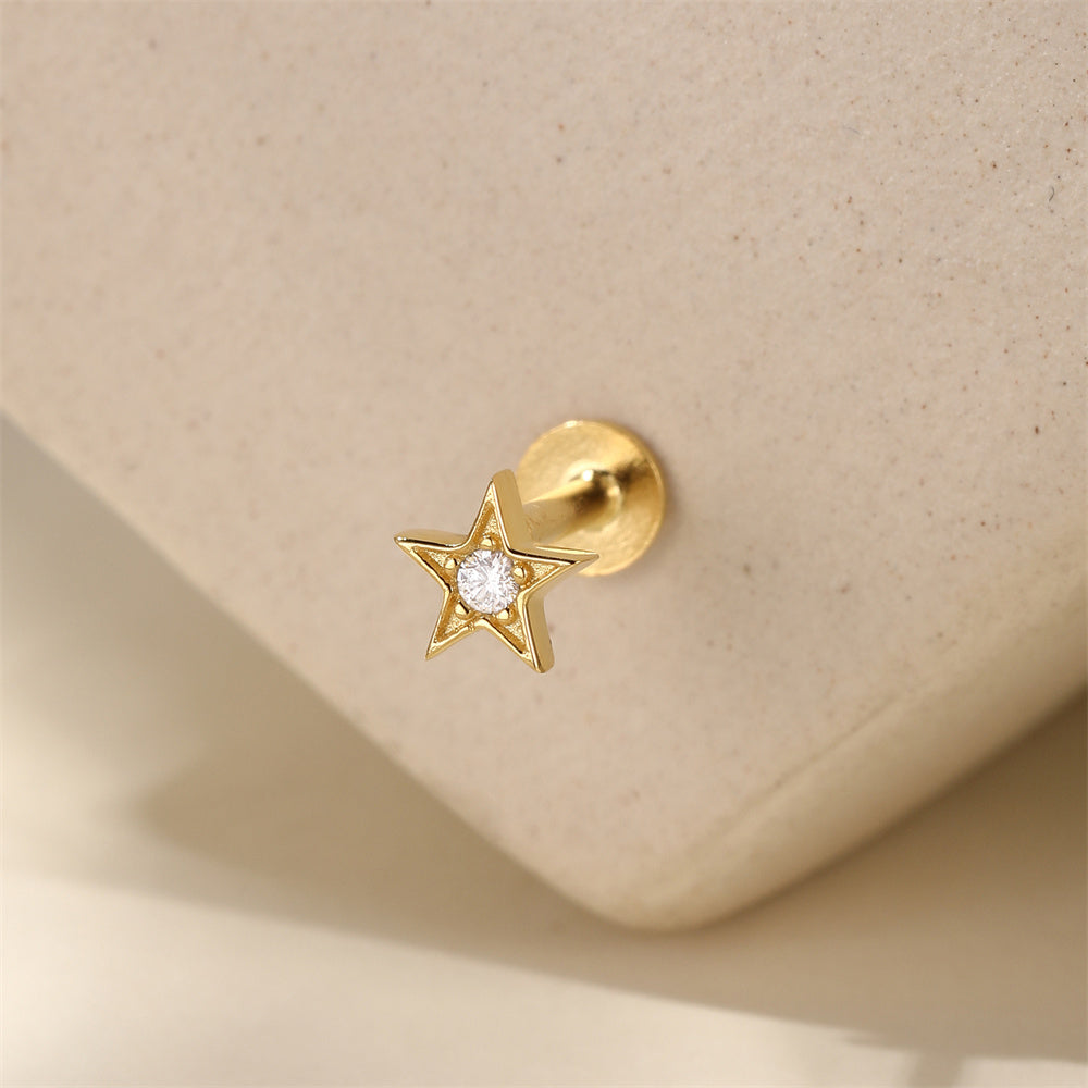 Sleek CZ Marquise Stud Earrings - 925 Sterling Silver for Women, Hypoallergenic