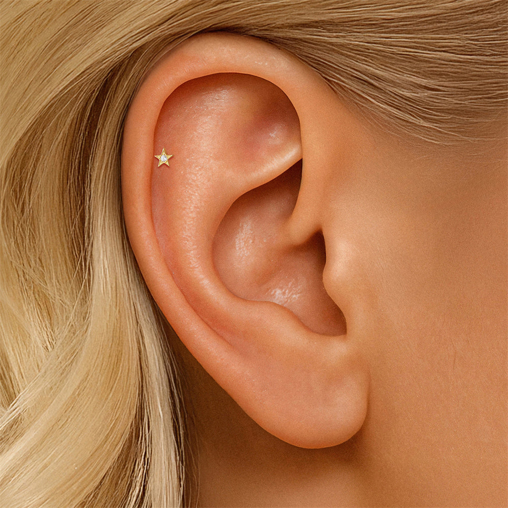 Sleek CZ Marquise Stud Earrings - 925 Sterling Silver for Women, Hypoallergenic