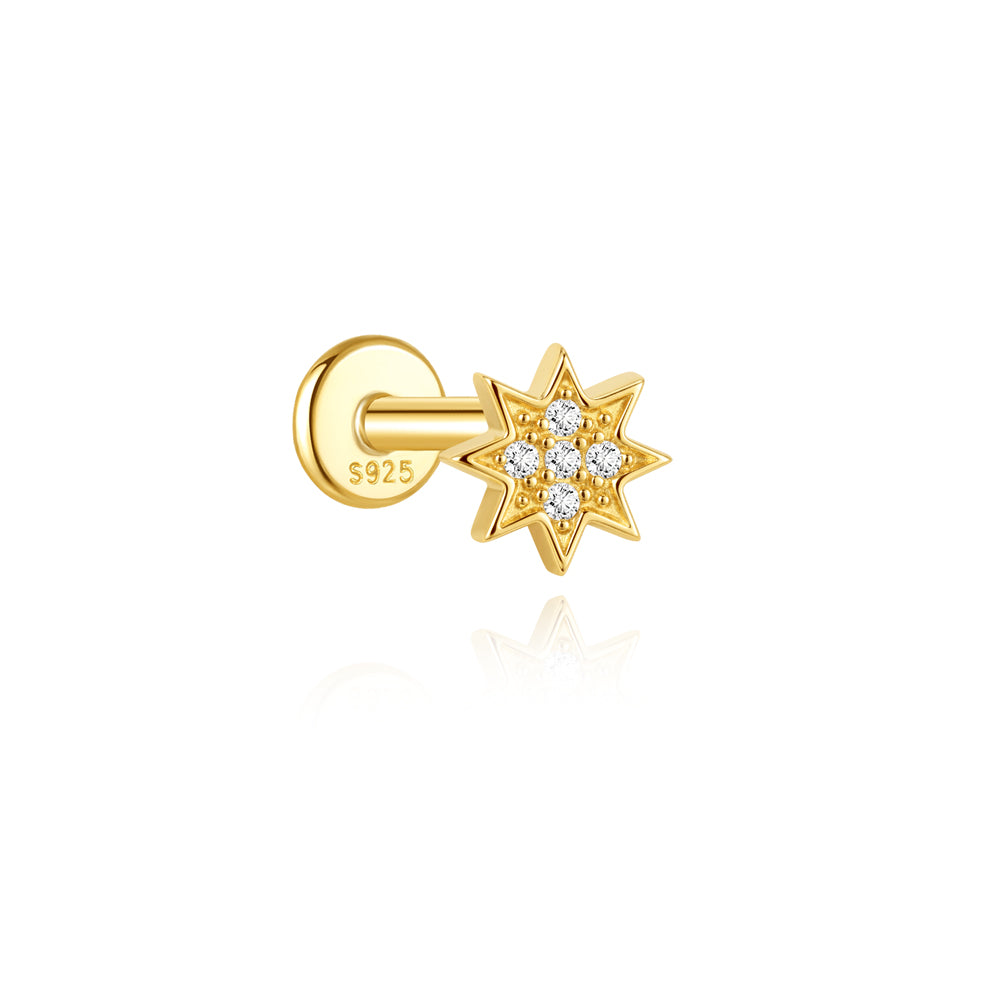Charming CZ Heart-Shaped Stud Earrings - 925 Sterling Silver for Women, Hypoallergenic
