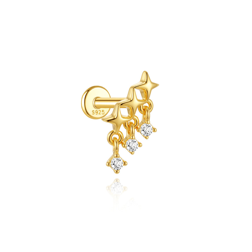 Bold CZ Chandelier Drop Earrings - 925 Sterling Silver for Women, Hypoallergenic