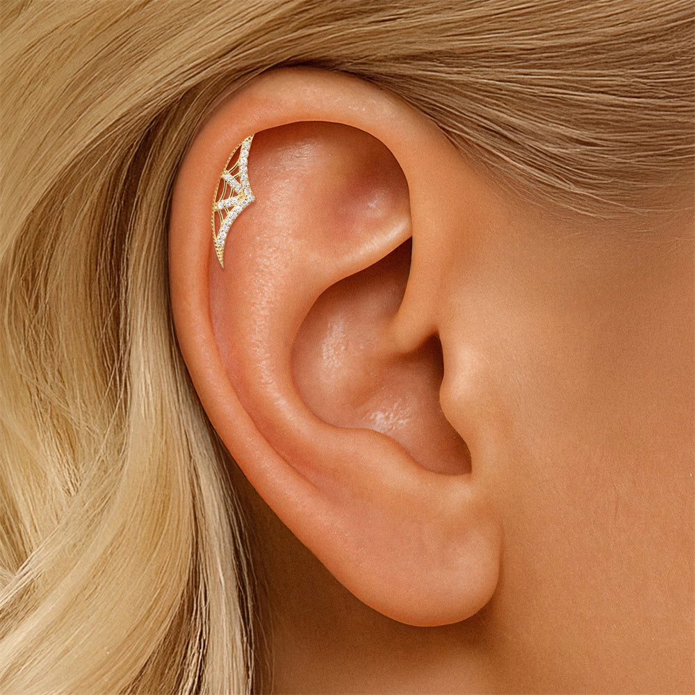 Glamorous CZ Fringe Drop Earrings - 925 Sterling Silver for Women, Hypoallergenic