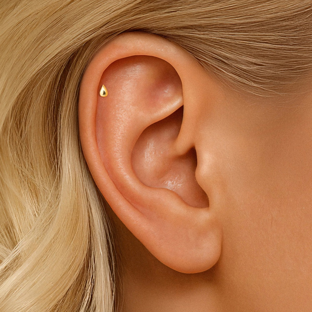 Tiny CZ Dot Stud Earrings - 925 Sterling Silver for Women, Hypoallergenic