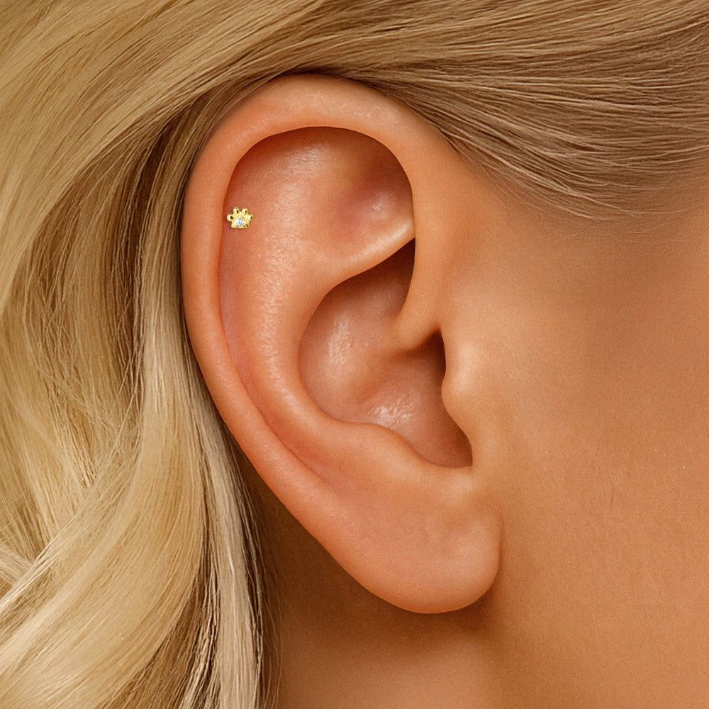 Classic CZ Halo Stud Earrings - 925 Sterling Silver for Women, Hypoallergenic