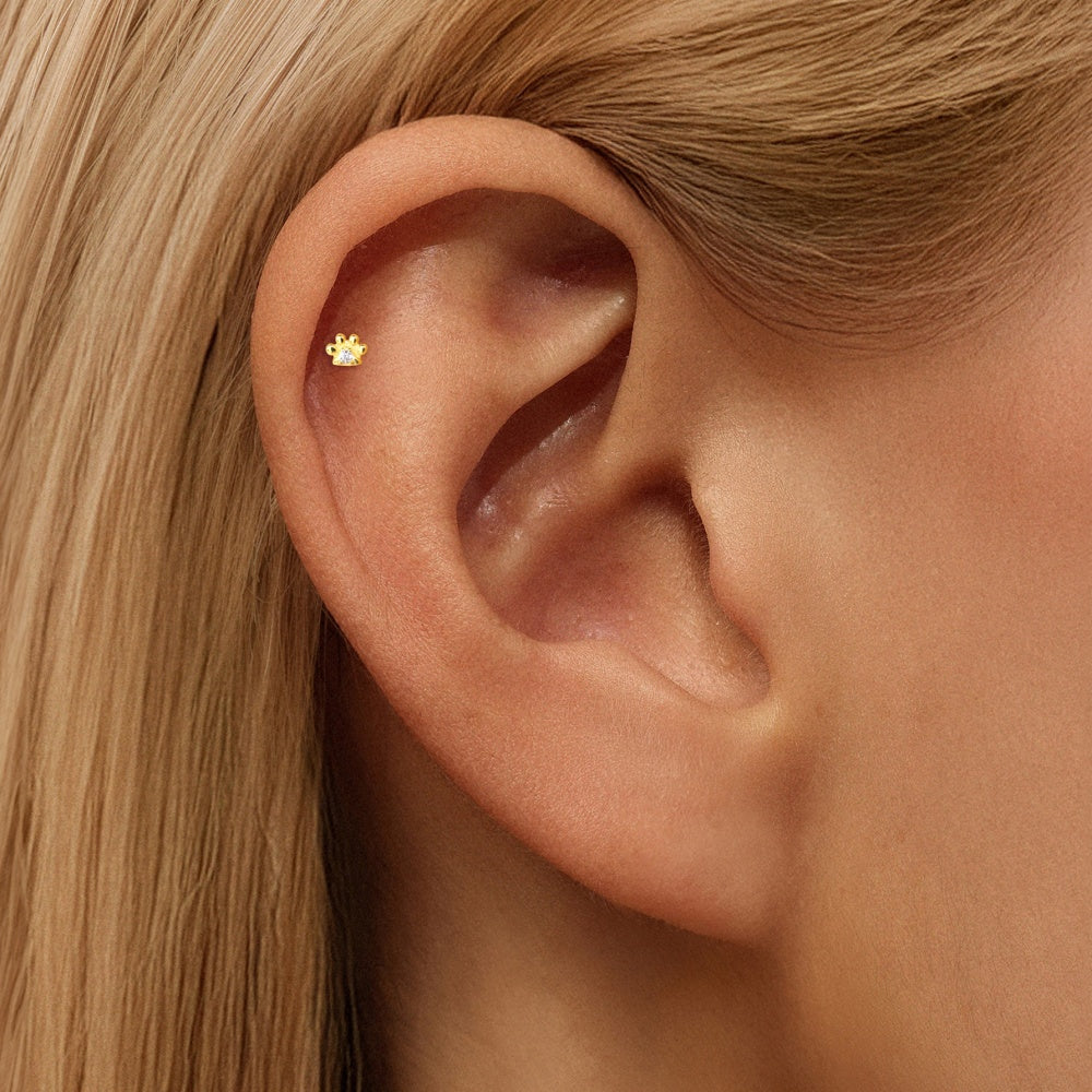Classic CZ Halo Stud Earrings - 925 Sterling Silver for Women, Hypoallergenic