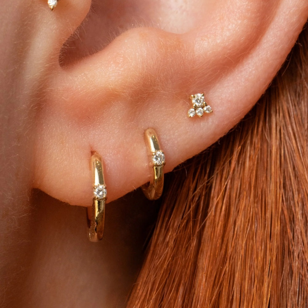 Elegant CZ Twist Stud Earrings - 925 Sterling Silver for Women, Hypoallergenic