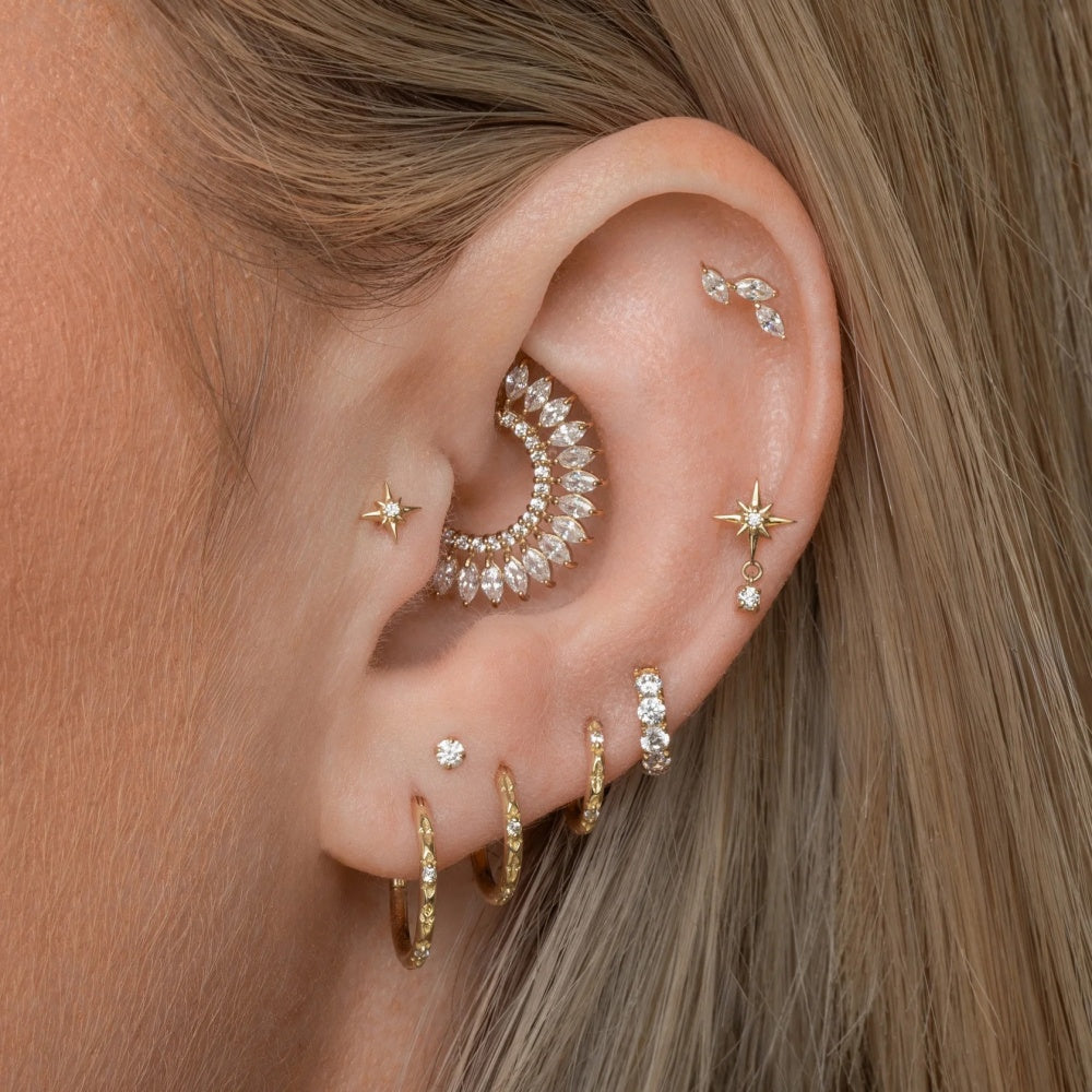 Delicate CZ Infinity Drop Earrings - 925 Sterling Silver for Women, Hypoallergenic
