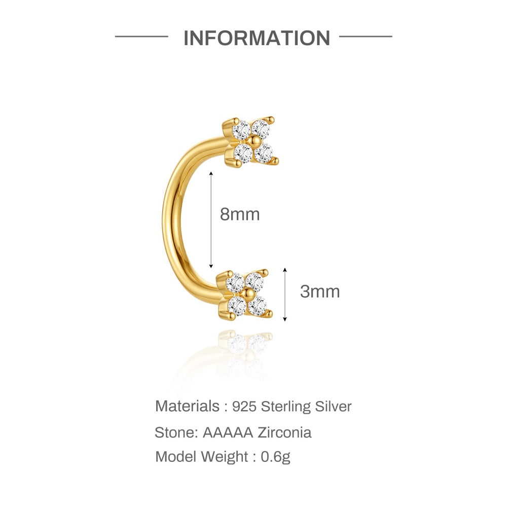 Elegant CZ Round Pendant Drop Earrings - 925 Sterling Silver for Women, Hypoallergenic