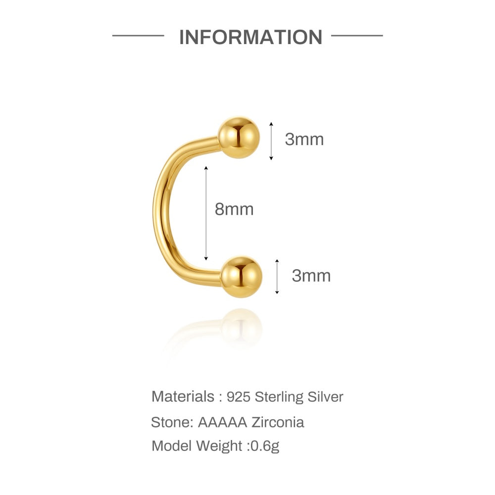 Minimalist CZ Y-Necklace Drop Earrings - 925 Sterling Silver for Women, Hypoallergenic