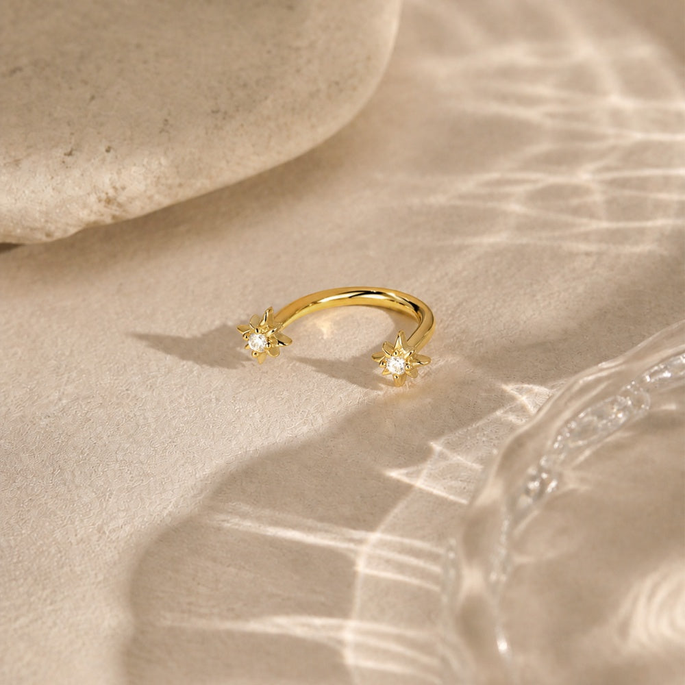Dainty CZ Leaf Drop Earrings - 925 Sterling Silver for Women, Hypoallergenic