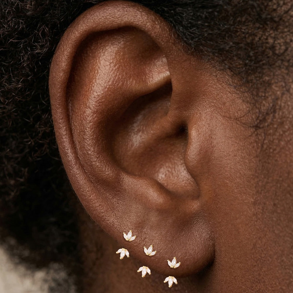 Statement CZ Starburst Drop Earrings - 925 Sterling Silver for Women, Hypoallergenic