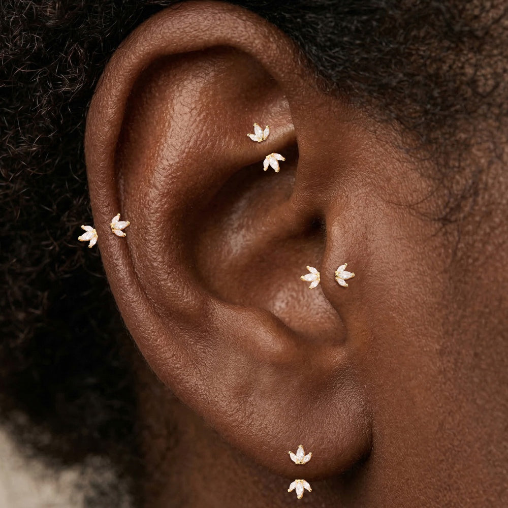 Statement CZ Starburst Drop Earrings - 925 Sterling Silver for Women, Hypoallergenic
