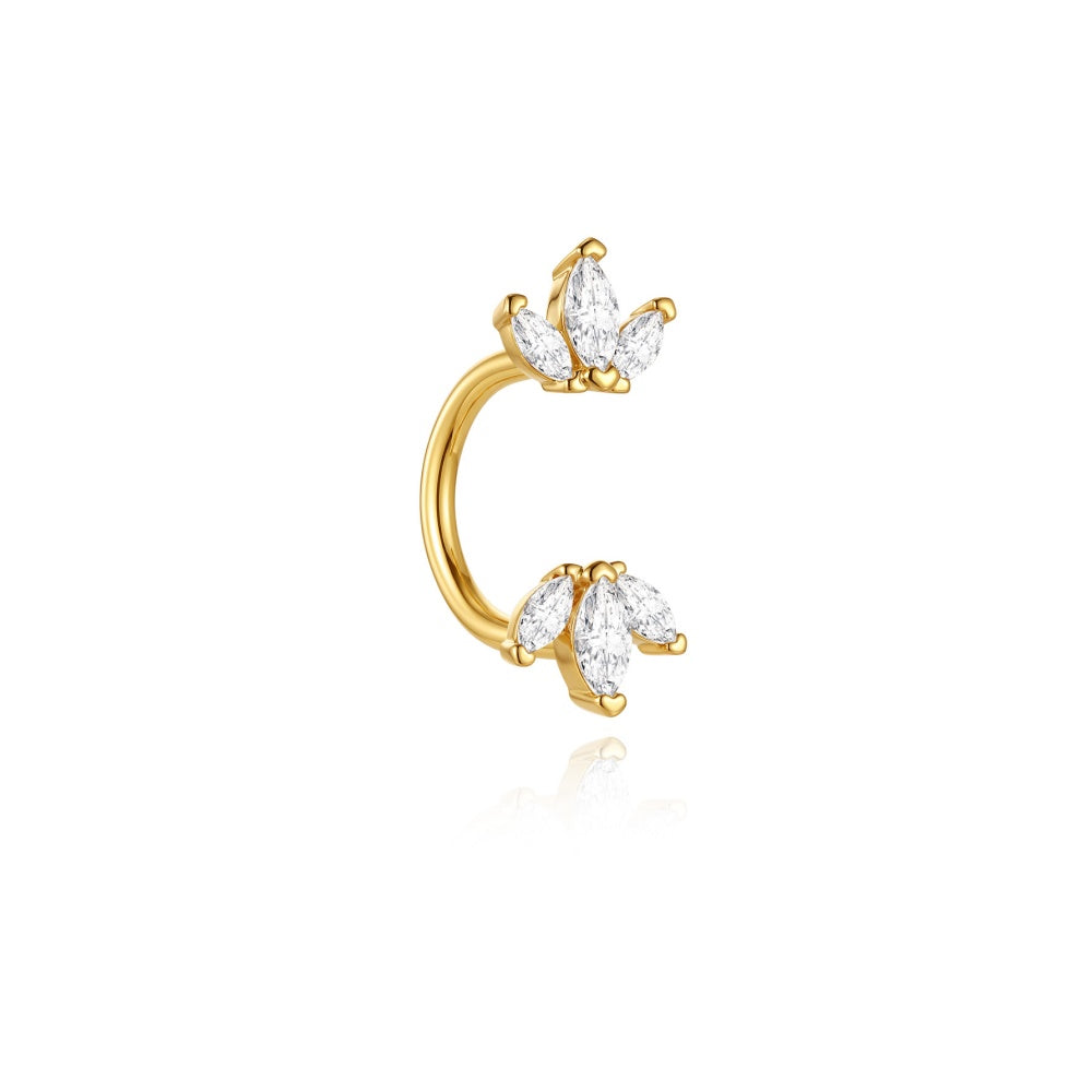 Statement CZ Starburst Drop Earrings - 925 Sterling Silver for Women, Hypoallergenic