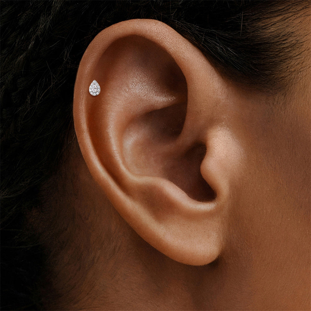 Minimalist Moissanite Bar Stud Earrings - 925 Sterling Silver, Dainty for Women