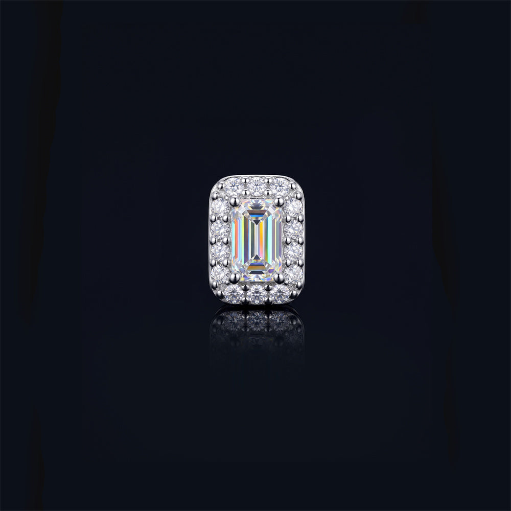 Luxury Moissanite Cuff Wrap Earrings - 925 Sterling Silver for Women, Hypoallergenic