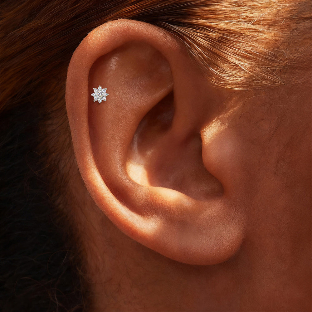 Chic Moissanite Chain Drop Earrings - 925 Sterling Silver for Women, Hypoallergenic