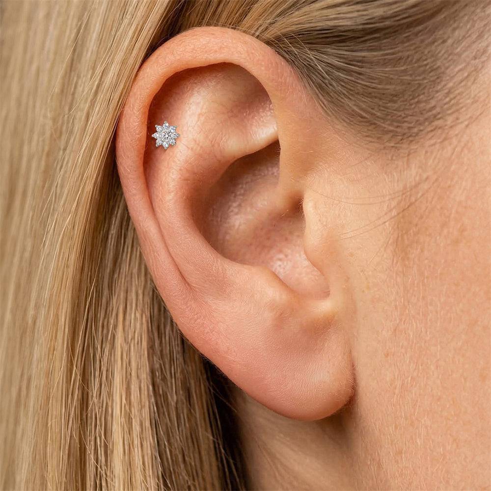 Chic Moissanite Chain Drop Earrings - 925 Sterling Silver for Women, Hypoallergenic