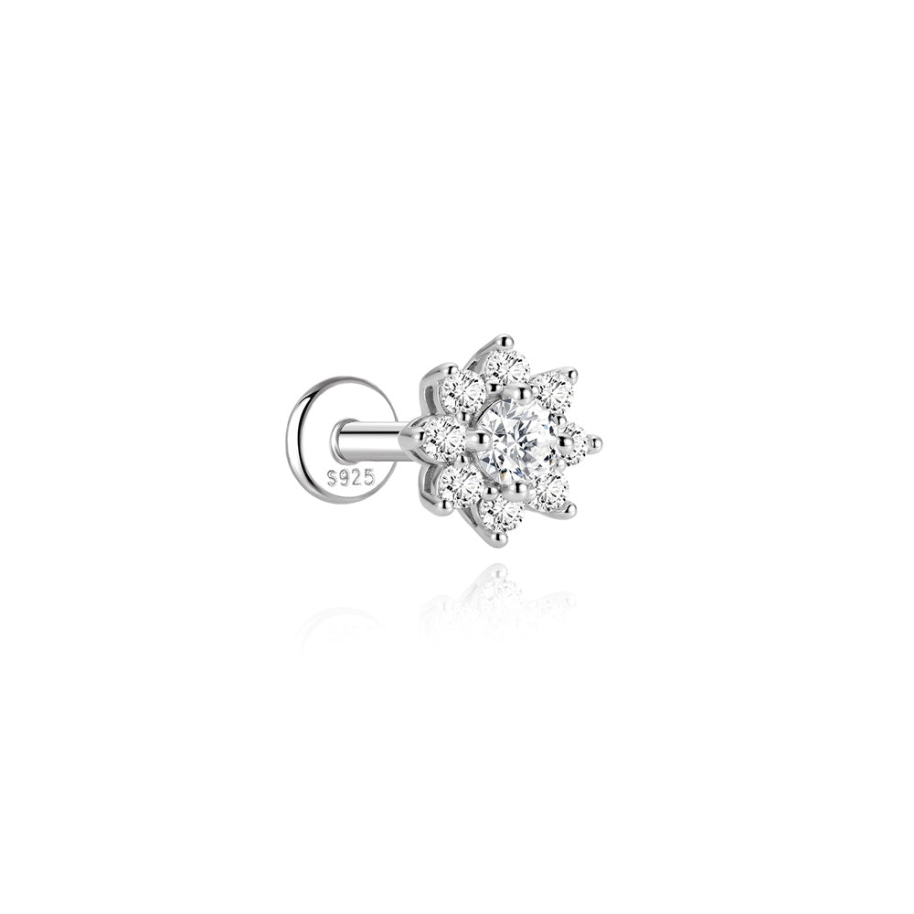 Chic Moissanite Chain Drop Earrings - 925 Sterling Silver for Women, Hypoallergenic